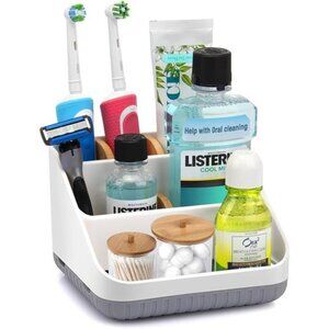 Bathroom Toothbrush Holders for Countertop - Electric Toothbrush Organizer